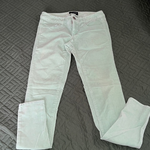 American eagle size 0 light green corduroy jegging - Picture 2 of 5